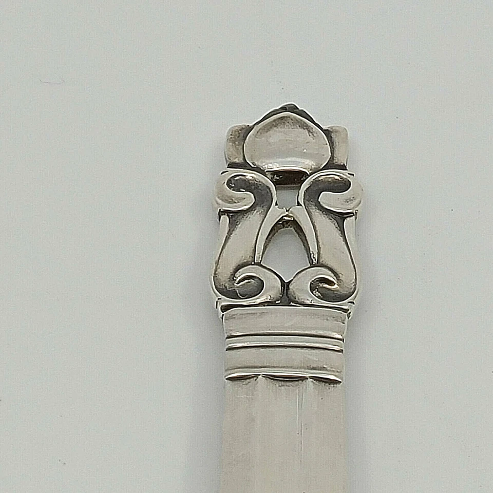 12 cucharas Demitasse de bellota de plata esterlina Georg Jensen & Wendel AS Denmark casi nuevas Foto 4 de 4