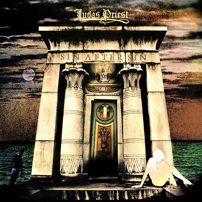 JUDAS PRIEST Sin After Sin BANNER HUGE 4X4 Ft Fabric Poster Tapestry Flag art