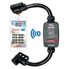 HUGHES AUTO PWD50 50 Amp Power Watchdog Bluetooth Portable Surge Protector
