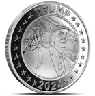 2024 -1 oz President Donald J. Trump 45th President BU Silver Round .999 INSTOCK