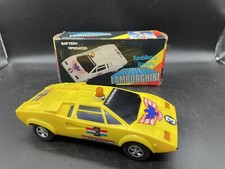 Lamborghini Countach Battery Operated Tumbling  Banking Car - RARE 