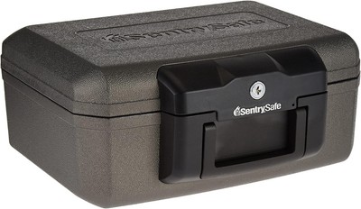 Lightweight Fireproof Security Box with Key Lock - Perfect for Travel & Home Use