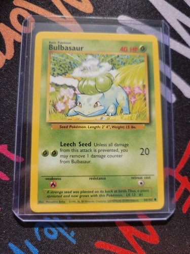 BULBASAUR - Base Set - 44/102 - Common - Pokemon Card - Unlimited Edition