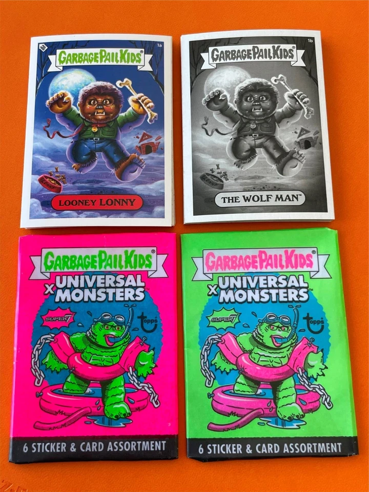 2019 Topps Garbage Pail Kids x Universal Monsters Super7 SDCC gpk 24 Card Set - Image 2 of 4