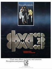 1969 Classic The Doors "The Soft Parade" Album Release Industry Promo Reprint Ad