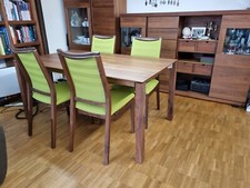 Venjakob Colorado Massivholz 4 x Stühle Nussbaum Braun