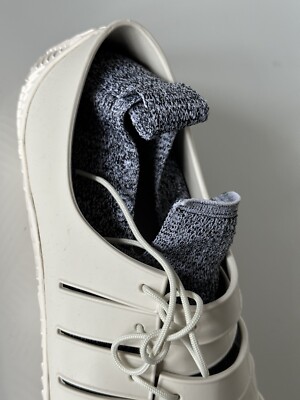Bottega Veneta Tech Knit Rubber White Climber Sneakers 11 US 658725 IT NIB $750 Bottega Veneta Tech Knit Rubber White Climber Sneakers 11 US  main image 2