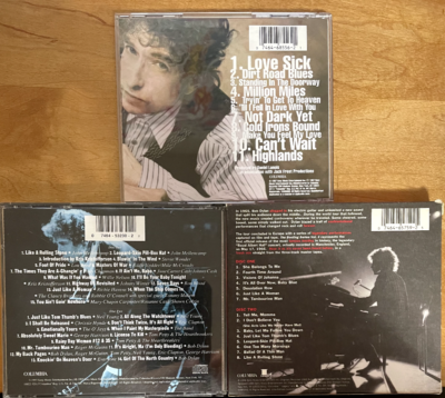 BOB DYLAN - 3 CD LOT - BOOTLEG SERIES 1966/ TIME OUT MIND/ 30TH