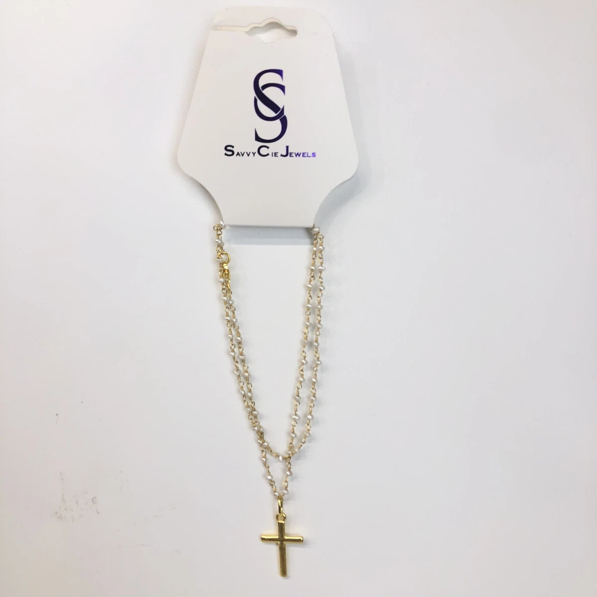 Savvy cie cross necklace deals