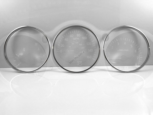 For Nissan Maxima 04-06 Chrome Cluster Gauge Rings Speedo Trim Instrument - Imagen 2 de 4