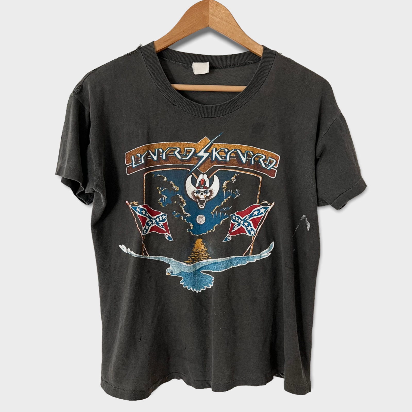 Lynyrd Skynyrd Men's Southern Rock & Roll T-Shirt – Black Slim Fit Band Tee | Official Music Merchandise
