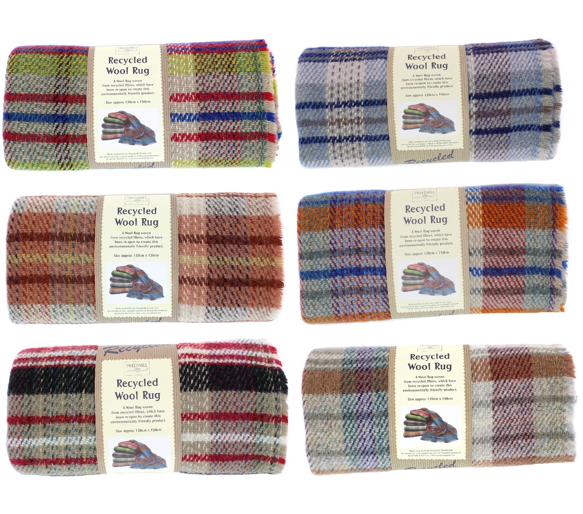 Tweedmill recycled wool blankets sale