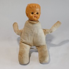 Vintage Sun rubber Type Doll 10" Tall Circa 1950's