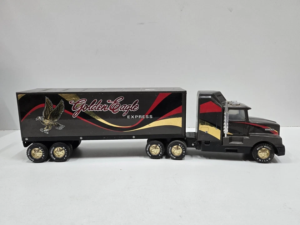 Винтажный Nylint Golden Eagle Express 18 Колесный Полутрактор Портной Грузовик Игрушка - Изображение 2 из 4
