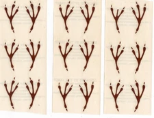 Mrs Grossman 1982 Transparent Bird Foot Prints Brown / 9 Mods / Mg-89