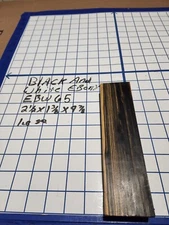 Black and White Ebony  Wood turning  blank  2 1/2 "x 1 3/8"x  9 7/8 " EBW65