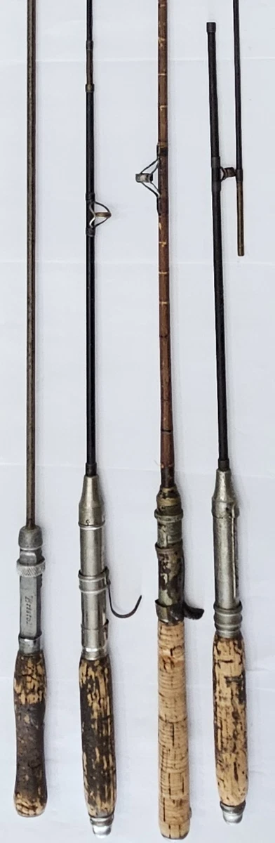 antique metal fly fishing rod Complete Vintage 1950s Outfit | Ocean City Reel & Brass Tube ANTIQUE/VINTAGE VIM 8' 9" 3-PIECE