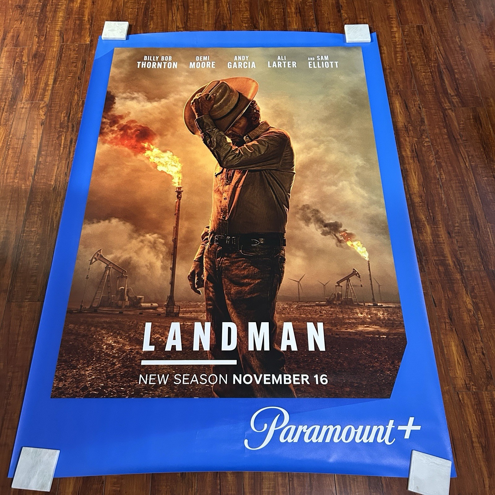 LANDMAN BILLY BOB THORNTON NS Paramount+ Orig.Series Bus Stop Poster 48x70i