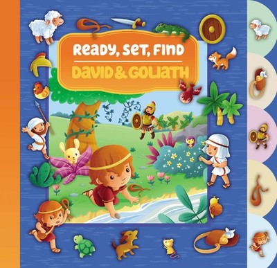 Ready, Set, Find David and Goliath - board book Zondervan
