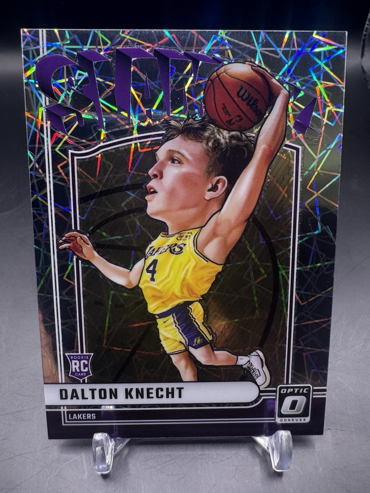 DALTON KNECHT 2024-25 Donruss Optic Slammy Rookie RC! Case Hit SSP! LAKERS 💎📈