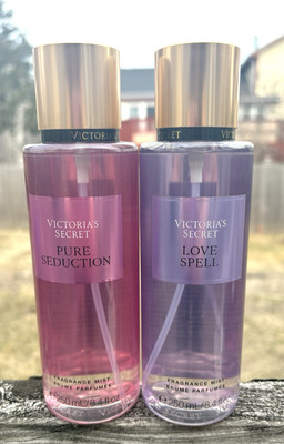 Victoria's Secret  Duo  Pure Seduction Love SPELL  Fragrance MIST SPRAY 8.4 OZ