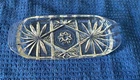 Vintage Anchor Hocking Early American Prescut Glass Star of David Butter Dish