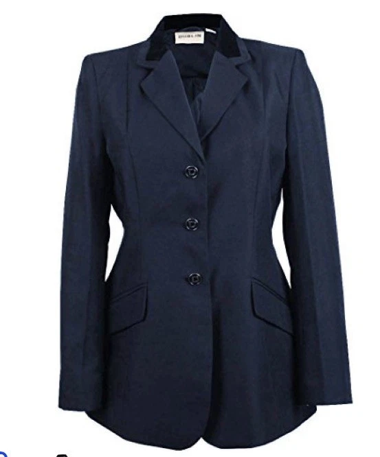 Veste D'équitation Dublin Atherstone – Femme Taille 14 – Bleu Marine – Concours CSO/Dressage