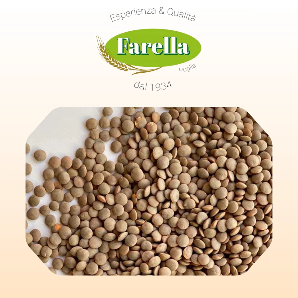 FARELLA Lenticchie Rosse, prodotto di alta qualità, legumi secchi (3kg, 5kg, 25kg)