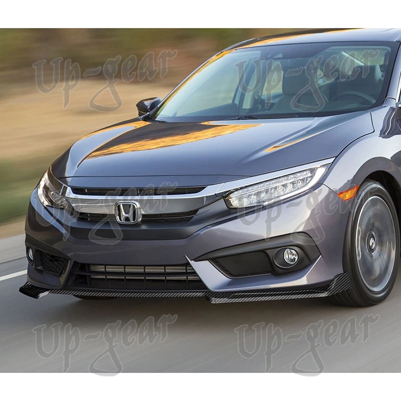 Universal Carbon Look Configurable of 3-Different Style Front Bumper Spoiler. - Image 4 of 4