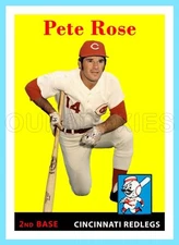 1958 Style Custom Made Art ACEO MLB Trading Cards Last Names M - Z