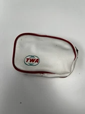 Vintage TWA Airlines Amenity Kit Toiletry Bag