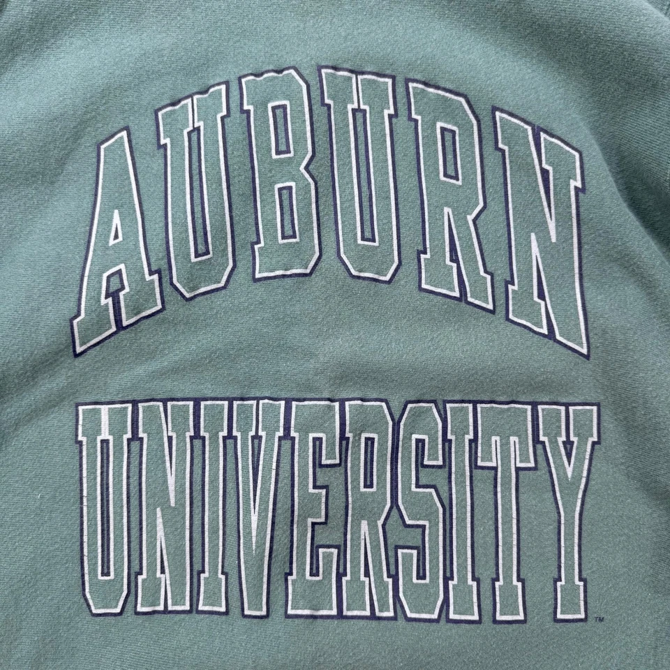 Sudadera Universitaria Vintage Años 90 Champion Tejido Inverso Castaño Rojizo XL Verde Hecha en EE. UU. Foto 2 de 4