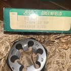 Greenfield 1-1/4 12 NF Hex Rethreading Die — photo 2