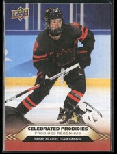 2025-26 UD Tim Hortons Celebrated Prodigies #CP-14 Sarah Fillier Canada🍁