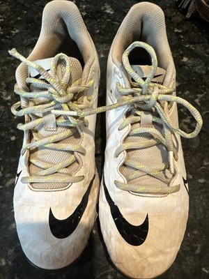 Nike Hyperdiamond 4 Pro MCS Womens Softball Cleats Molded Plastic White, Size 8