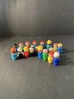 VTG Plastic Fisher Price Little People Lot Of 20 w/HTG Fireman, Construction