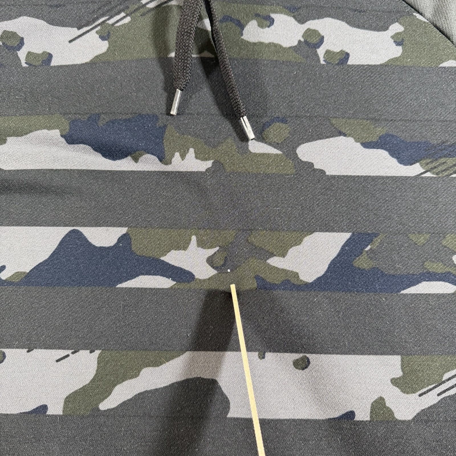 Nike Dri-FIT Hoodie Mens L Gray Blue Camo Pullover Fleece Training Sweatshirt thumbnail 4