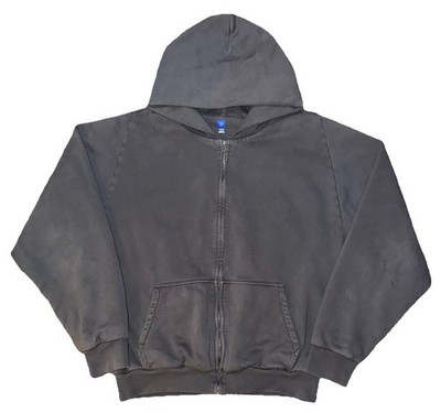 Yeezy Gap Zip Up Hoodie Dark Grey Double Layer Size XL