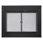 Harland Small Glass Fireplace Doors with Screen