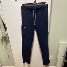 FIGS Technical Collection Navy Scrub Pants Drawstring Pockets Unisex S/T