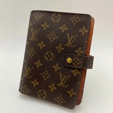 LOUIS VUITTON Monogram Agenda MM Day Planner Cover R20105 LV Auth USED B183 LOUIS VUITTON Monogram Agenda MM Day Planner Cover R20105 LV Auth USED B183 - Image 1