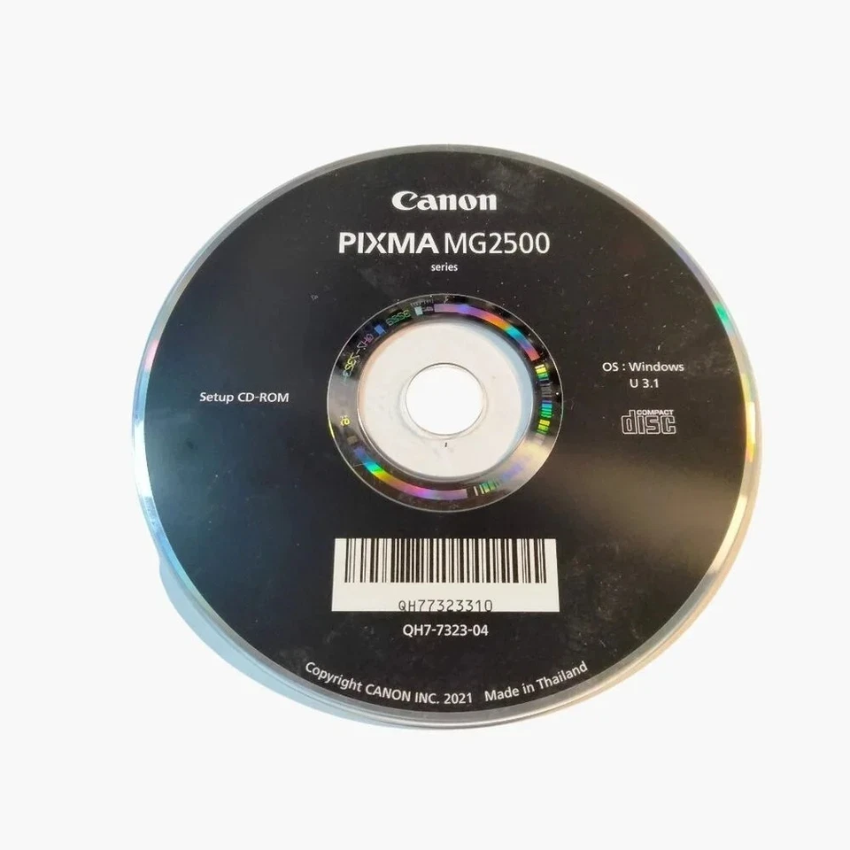 Canon PIXMA MG2500 Series Setup CD-ROM Driver Software Disc OEM K30355 - Image 1 of 1