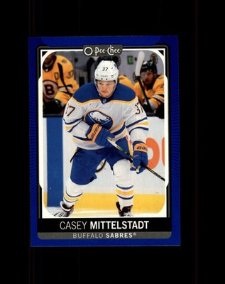 #465 Casey Mittelstadt Buffalo Sabres 2021-22 O-Pee-Chee Blue Border