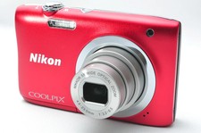 [ ] Nikon Digital Camera COOLPIX A100 Optical 5x 20.05MP Red A100RD with SD