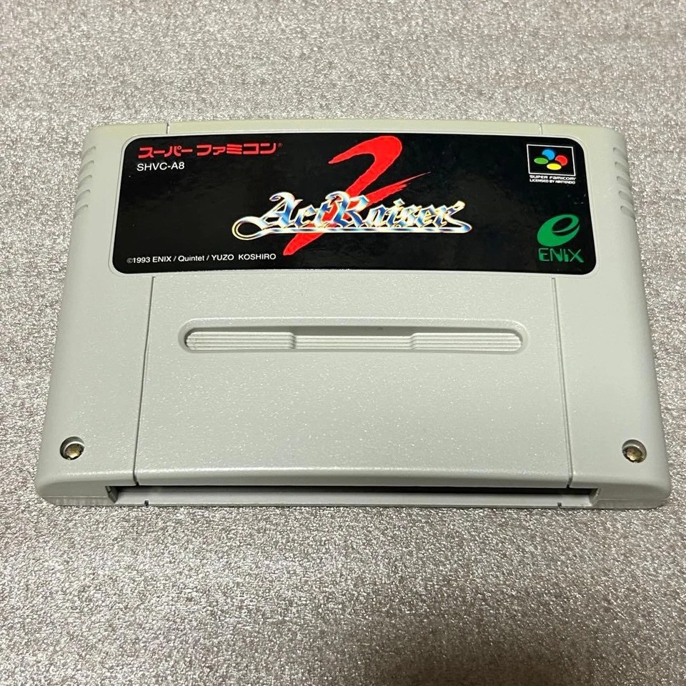 ActRaiser 2 SNES Versión Japonesa Super Famicom Juego Manual Solo Sin Caja Probado Foto 2 de 4