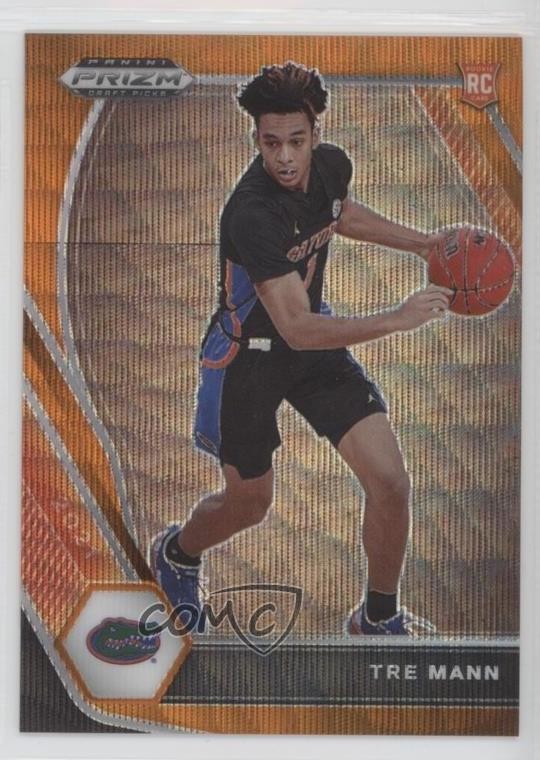 2021 Panini Prizm Draft Picks Variation Orange Wave 75/75 Tre Mann Rookie RC 6k2