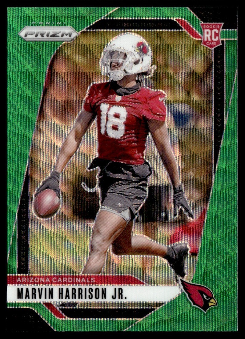 2024 Panini Prizm Green Wave Marvin Harrison Jr. RC #375