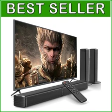 Connect & Stream: 2.2CH Soundbar with Water-Resistant Dual Subwoofers & HDMI