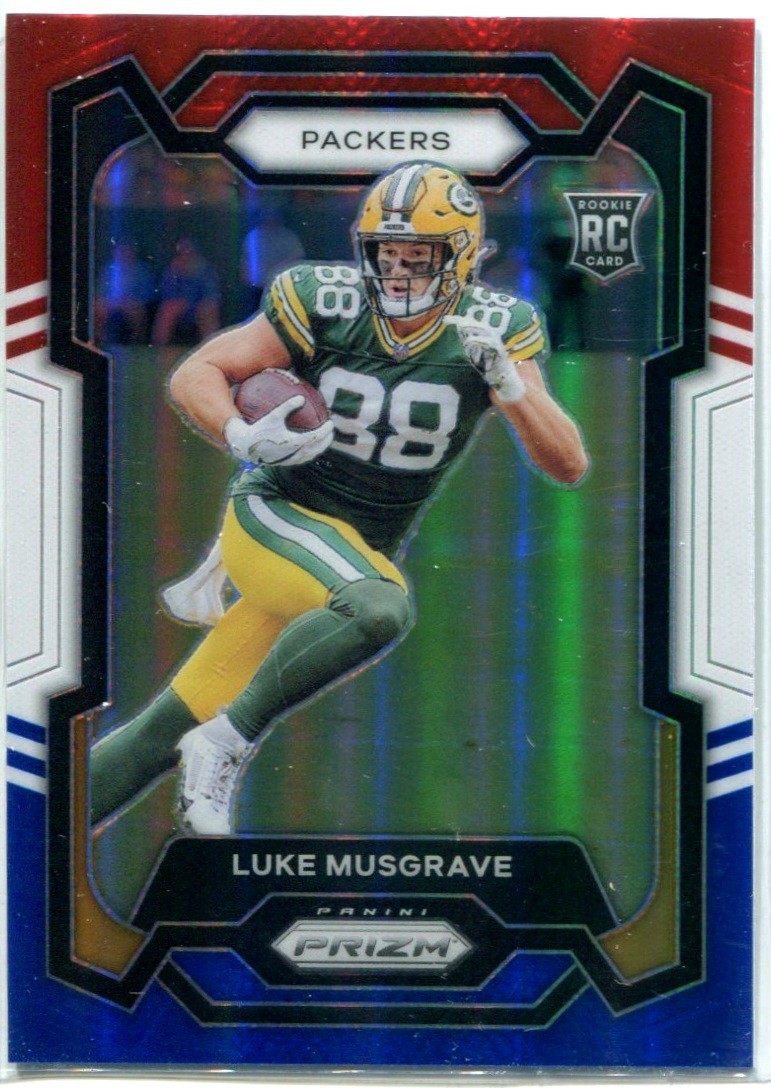 LUKE MUSGRAVE 2023 Panini Prizm RED WHITE BLUE PRIZM #337 RC Rookie