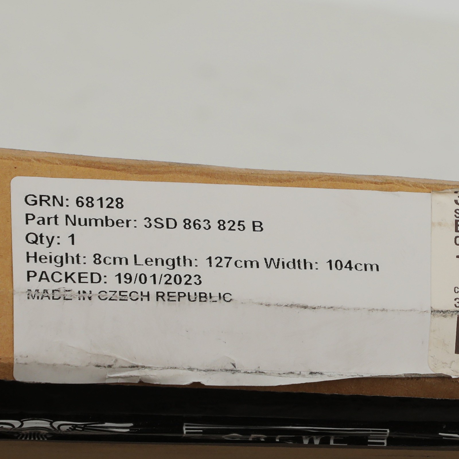 GENUINE BENTLEY Continental Convertible Hood Bonnet Insulation Panel 3SD863825B